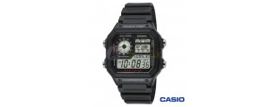 Casio Collection watch AE-1200WH man yellow quartz digital resin