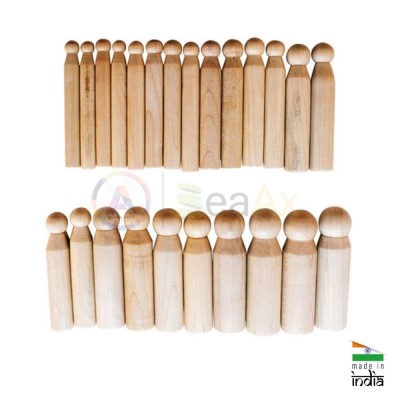 Wooden dapping punch set of 24 pcs assorted head ø 8 to 26 mm