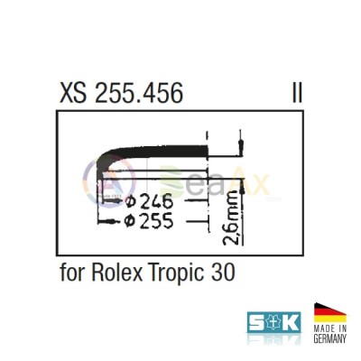 Vetro plastica esalite compatibile Rolex Tropic n° 30 Sternkreuz Made Germany RX.25.30