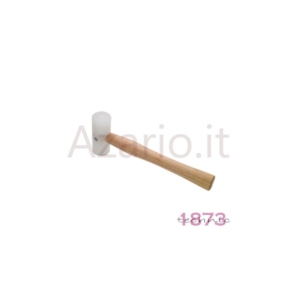 Martello legno testa gomma battuta 18 mm 100 g orafo tools Plastic Mallet 1 1/2' AG0973