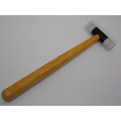 Martello legno testa gomma battuta 18 mm 100 g orafo tools Plastic Mallet 1 1/2' AG0973