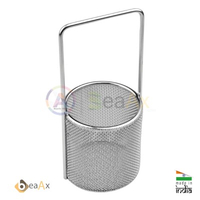 Stainless steel immersion basket ø 70 x 50 mm for ultrasonic