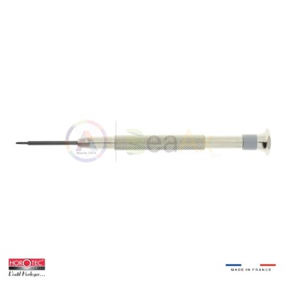 Special screwdriver Horotec with fixed cruciform Phillips type blade ø 1.20 mm