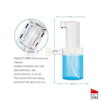 Dispenser automatico per sapone o gel infrarossi a batterie DISP-KW1908