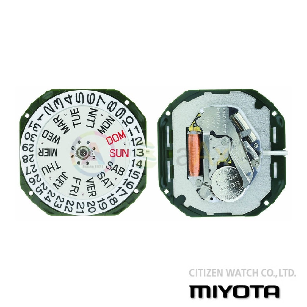 Miyota/Citizen LTD Hand Quartz Watch Movement GM02 Day And Date At 3:00 ...