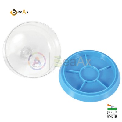 Kit di protezione campana proteggi polvere trasparente e vassoio 6 scomparti AG2155