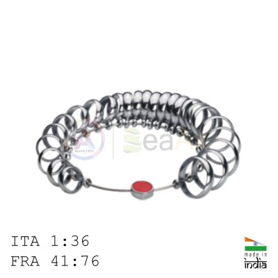 Stainless steel wedding ring 7 mm gauge set 36 pcs - ITA 1:36 - FRA 41:76