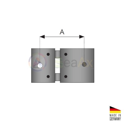 Sospensione metallica per pendolo Made in Germany - 11.50x0.04x6.80 mm BL4506.002
