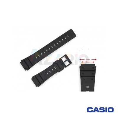 Cinturino compatibile Casio LX82 - LRW40 14 mm in gomma rubber Watch strap Diloy D183-H1
