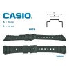 Original Casio strap for watch model W59 JC-30 / W-6418 mm black rubber