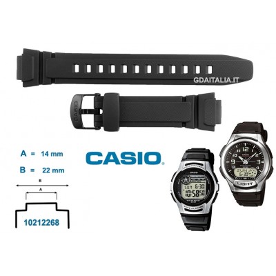 Cinturino originale Casio AQ-180W gomma rubber straps original watch band genuino HB.AQ180W
