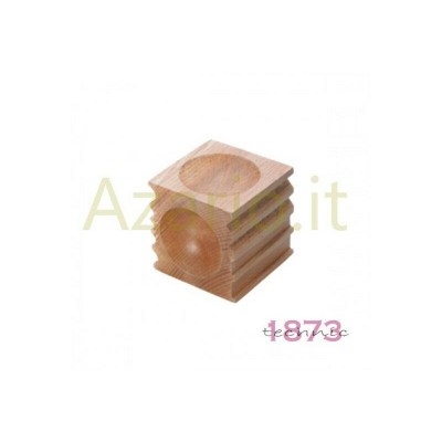 Bottoniera cubica legno 65 mm cubo orafo Wooden Forming Dapping Block goldsmith AG0568