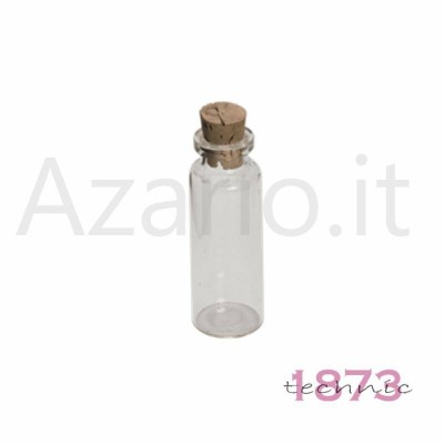 Glass bottle with cork stopper ø 22 H. 80 mm Glass bottle with cork