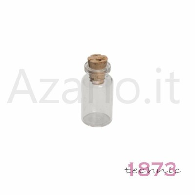 Glass bottle with cork stopper ø 25 H. 45 mm Glass bottle with cork