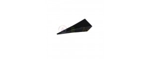 Vassoio portapezzi triangolare in alluminio nero 155x65x35 mm AG0101-A