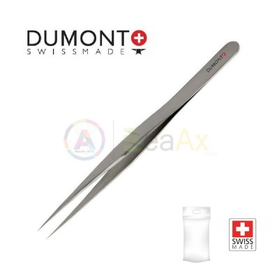 Pinzetta Dumont standard n° 3 in acciaio Dumoxel antimagnetico con punte dritte BL4135.A3