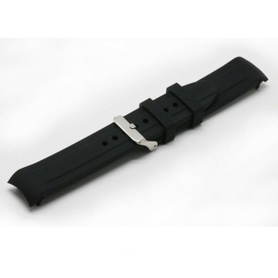 Cinturino gomma nero 20 mm curvo compatibile Submarine GMT Daytona Watch strap  RUBBER