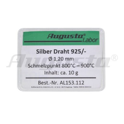 Filo per saldatura argento Ø 1,2 mm 10 gr saldature d'oreficeria Made in Germany AL153.112