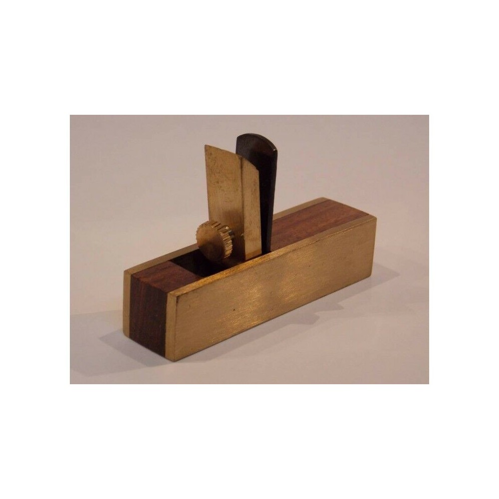 Pialla in Ottone e legno lama centrale in acciaio a 90° hobby modellismo taglio AG1664