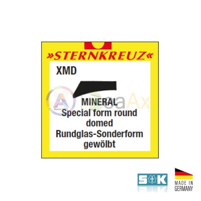 Vetro compatibile Seiko XMD 340.811 340W14GN minerale Sternkreuz Made in Germany XMD-340.811