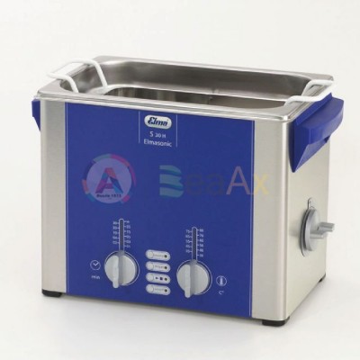 Ultrasonic cleaning machine ELMASONIC S10H adjustable temperature 0,8 lt